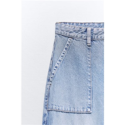 JEANS TRF CARGO TIRO MEDIO