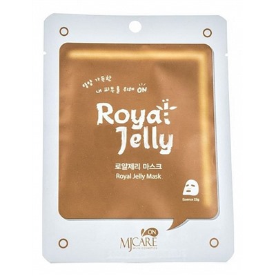 MJCARE ON ROYAL JELLY MASK Тканевая маска для лица с экстрактом маточного молочка 22г