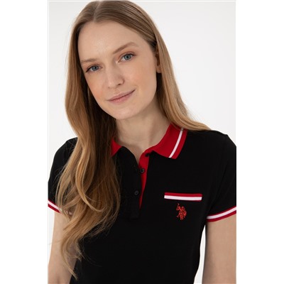 Женщина черная T -Fish Surprise Discount в корзине