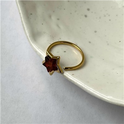 Кольцо серебряное с янтарём R10010ZK