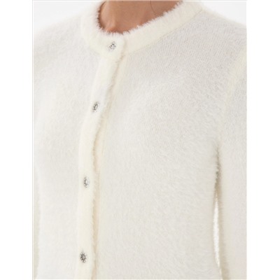Ecru Slim Fit Nititual Cardigan