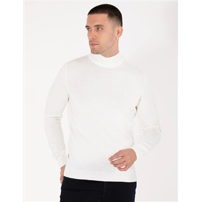 Ecru Slim Fit Half Fisherman воротник основной трикотаж казах