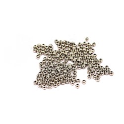 Бусины металлик/ цв.серебро/ 3мм/ уп.500г/ фас.1уп.