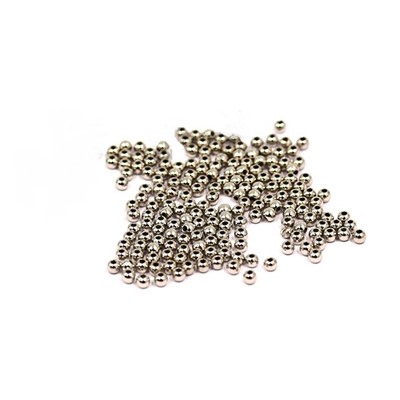 Бусины металлик/ цв.серебро/ 3мм/ уп.500г/ фас.1уп.
