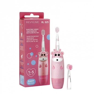 Электрическая зубная щетка Revyline RL 025 Baby Розовая
