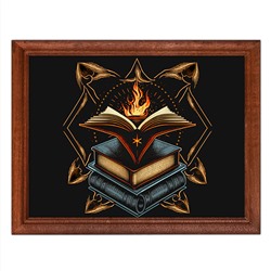 POSG-0280 Постер в рамке 23x17см Книги