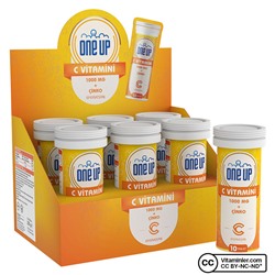 One Up Vitamin C + Zinc 10 шипучих таблеток, коробка из 6 шт.