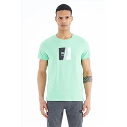 Мужская футболка Frank Water Green Standard Fit — 88219 A11ER-88219
