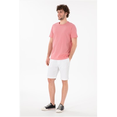 Мужская регулярная посадка на велосипеде Neck Pink Basic T -Fish Surprise Scount в корзине