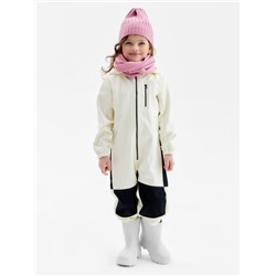 Комбинезон демисезонный для девочек MINAKU из Softshell на флисе, непромокаемый, светло-серый, рост 104 см