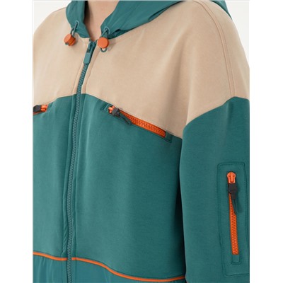 Темно -зеленая толстовка Comfort Fit