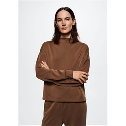 Sudadera cuello perkins -  Mujer | MANGO OUTLET España