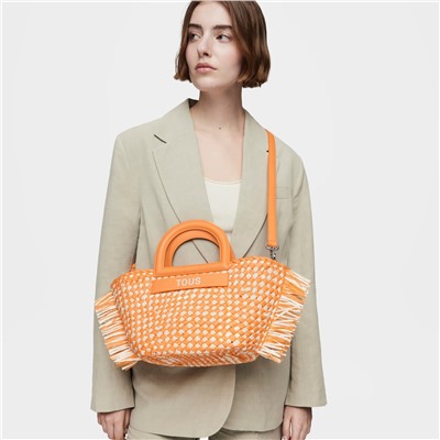 Bolso capazo Dora - naranja claro