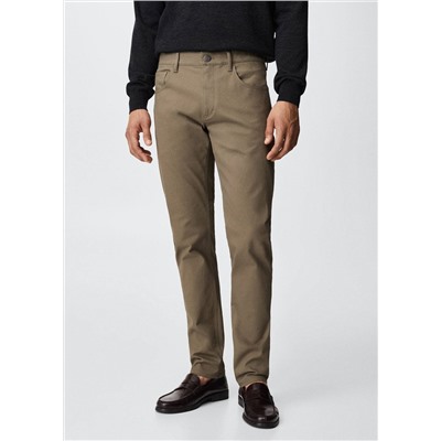 Pantalón tejanero slim fit sarga -  Hombre | MANGO OUTLET España