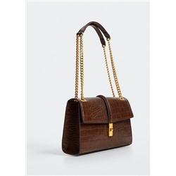 Bolso cadena efecto cocodrilo -  Mujer | MANGO OUTLET España