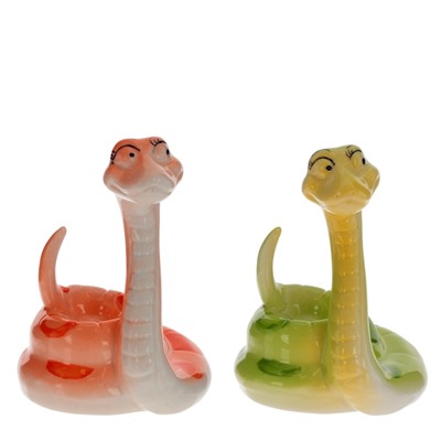 Фигурка декоративная "Змея", L6,5 W6,5 H8,5 см, 2в.