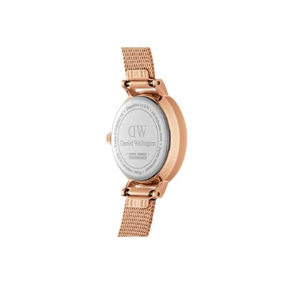 Reloj de cuarzo de acero Melrose 24 mm - Rosa dorado y blanco