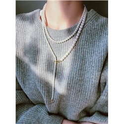 Сногсшибательное колье из жемчуга   Swarovsk*i