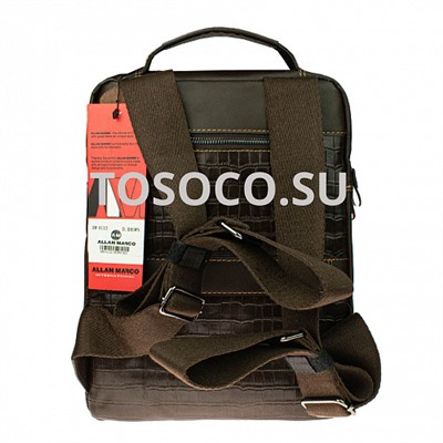 am4112 d.brown 31 рюкзак Allan Marco натуральная кожа 37x26x14
