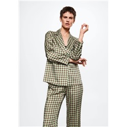 Camisa satinada estampada -  Mujer | MANGO OUTLET España
