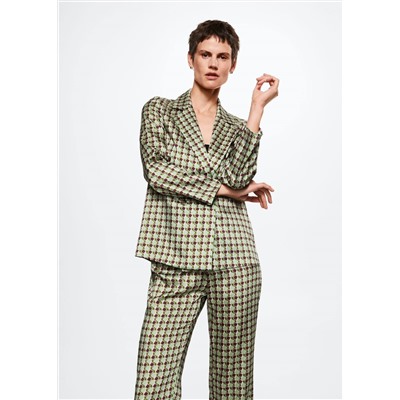 Camisa satinada estampada -  Mujer | MANGO OUTLET España