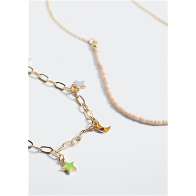 Collar abalorios combinados -  Niña | MANGO OUTLET España