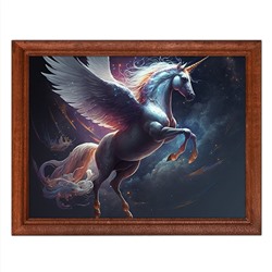 POSG-0226 Постер в рамке 23x17см Единорог
