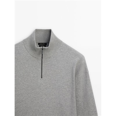Jersey punto cuello mock
