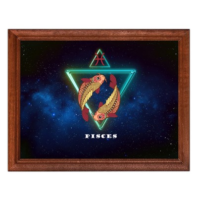 POSG-0008 Постер в рамке 23x17см Знаки Зодиака - Рыбы