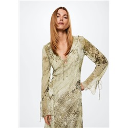Vestido animal print -  Mujer | MANGO OUTLET España
