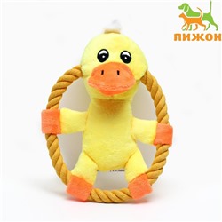 Игрушка текстильная "Цыплёнок в кольце", 18 х 13 см