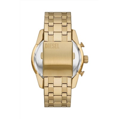 Reloj de cuarzo de acero - Cronógrafo - Dorado