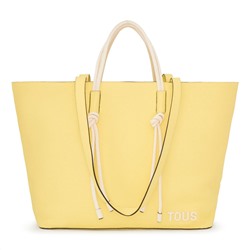 Bolso capazo Tous Lynn - cuero - amarillo