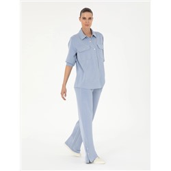Blue Loose Fit Trade Close Six