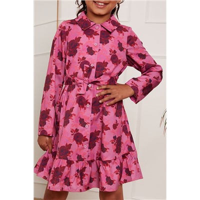 Chi Chi London Younger Girls Floral Shirt Dress