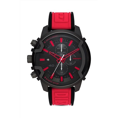 Reloj de cuarzo de silicona - Cronógrafo - Rojo y negro