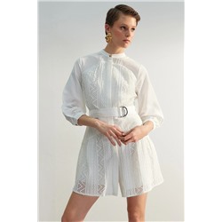 Платье цвета экрю TWOSS23EL00296