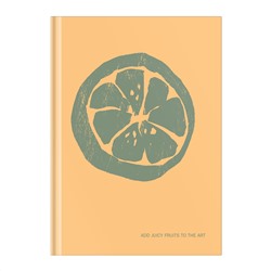 Записная книжка А5 64л. BG "Juicy fruits", soft-touch ламинация, блок-еженедельник, блок 80 гр/м2