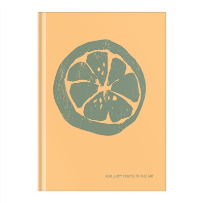 Записная книжка А5 64л. BG "Juicy fruits", soft-touch ламинация, блок-еженедельник, блок 80 гр/м2