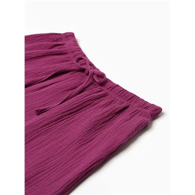 Комплект домашний женский (рубашка, шорты) KAFTAN Basic размер 52-54, сиреневый