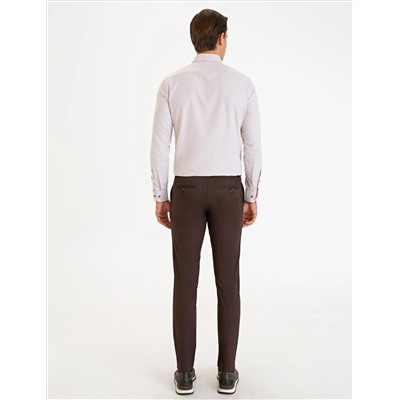 Brown Slim Fit Canvas Bloys