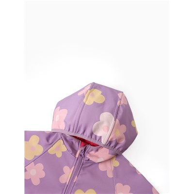 Ветровка на флисе для девочек KAFTAN «Цветочек», рост 104 см