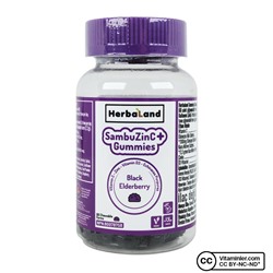 Herbaland SambuZinC Gummies 60 жевательных форм