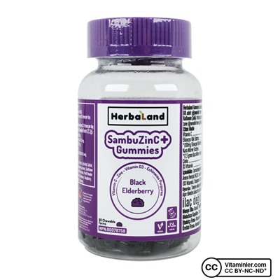 Herbaland SambuZinC Gummies 60 жевательных форм