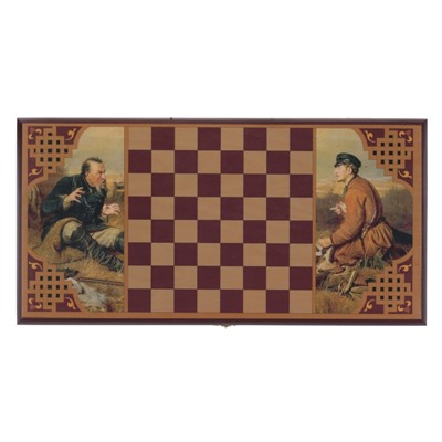 Игра настольная Нарды "Охотники на привале", L50 W26 H4 см