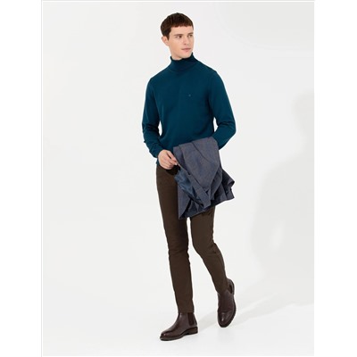 Brown Slim Fit Canvas Bloys