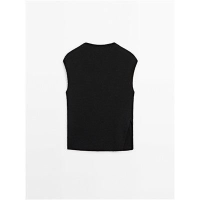 Camiseta detalle rib abertura lateral