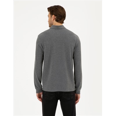 Anthracit melanj Slim Fit Basic Whothirt