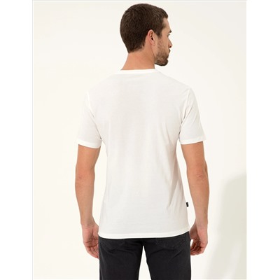 Ekru Slim Fit Printed Bike Bike T -For