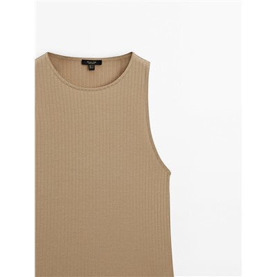 Camiseta canalé mezcla lyocell